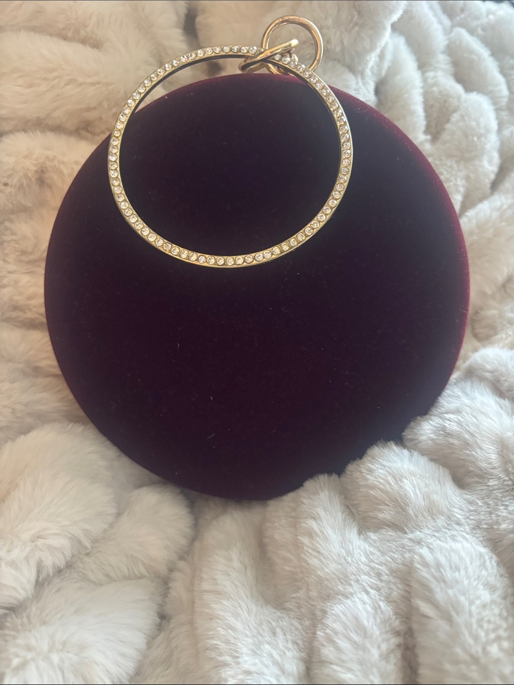 Burgundy Velvet & Gold Vintage Evening Wrist Clutch Bag
